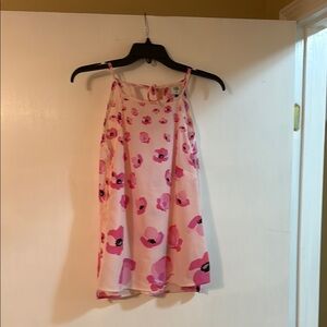 CAbi Pink Floral Tank Top